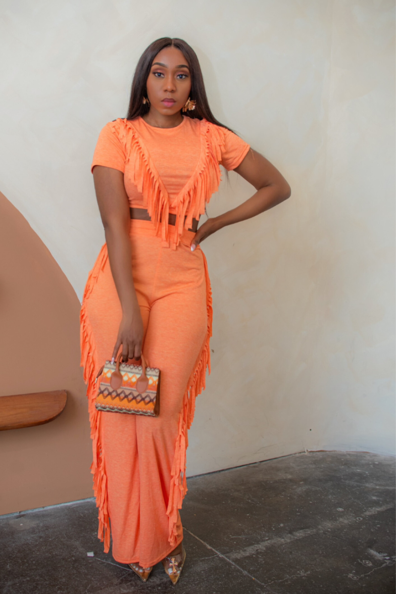 Sunkissed Fringe- Two-Piece Set