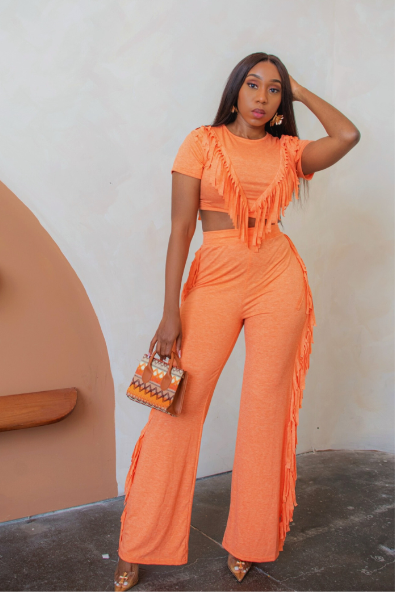 Sunkissed Fringe- Two-Piece Set